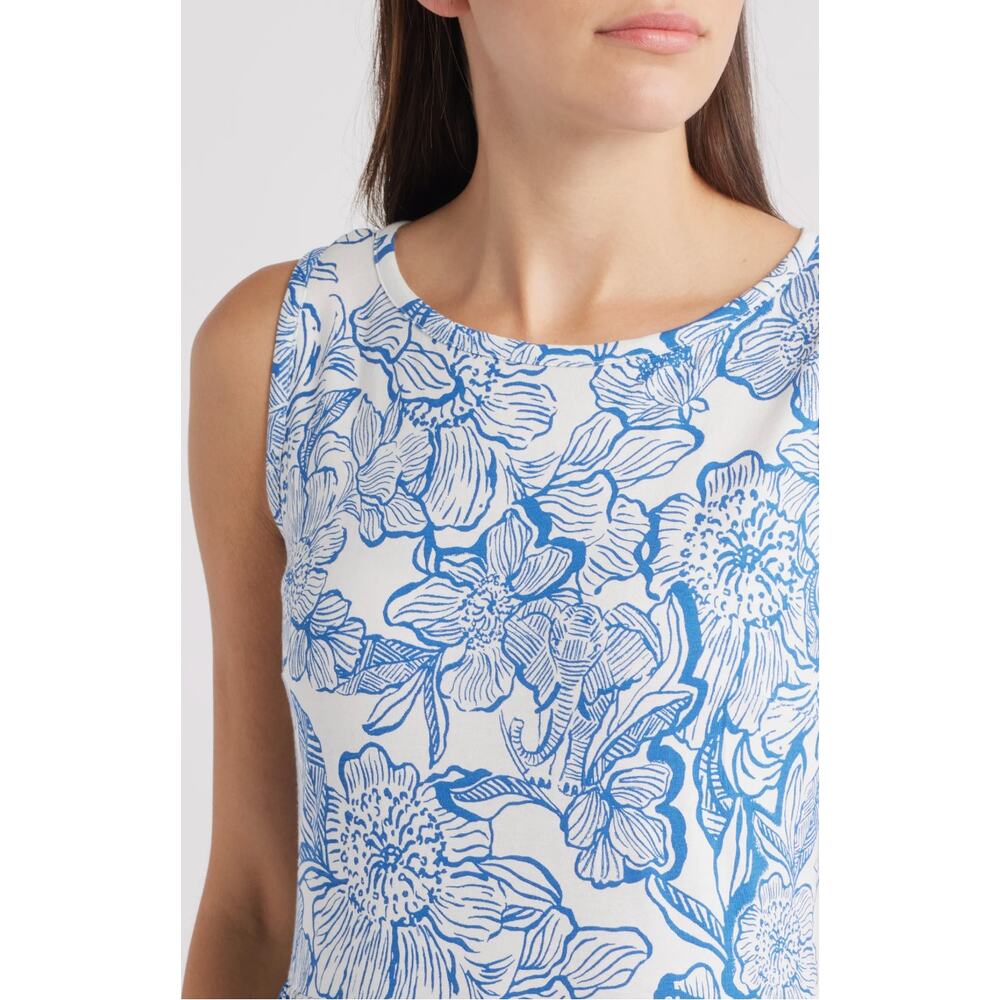 Lilly Pulitzer Hayleigh Maxi Dress S NWOT Blue White Floral Coastal Prep Resort - Picture 6 of 9